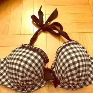 Pour Moi gingham bikini top NWT